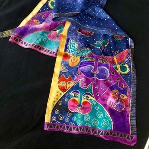 Laurel Burch Cats & Butterflies Scarf